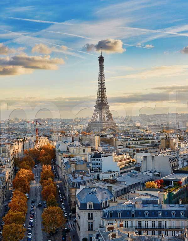 Фотообои Башня Париж днём